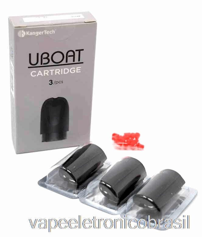 Vape Recarregável Kanger Uboat Cartuchos De Substituição Pod Bobinas De 1,5 Ohm (pacote Com 3)